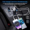 12 Volt DC Car Charger for Portable DVD Player, Universal Replacement Cigarette Lighter Power Cord for RCA, DBPOWER, Sylvania DVD Player, Snailax Seat Cushion, Breast Pump, Dual USB Port Car Charger - Image 2