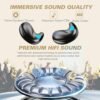 Flat Invisible Sleep Wireless Earphone IPX5 Waterproof Thin Invisible Sleep Earbuds for Side Sleepers Sleep Ear Buds Smallest Tiny Small Mini Discreet Earbud for Sleeping Invisible Headphones - Image 6