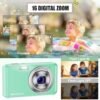 Digital Camera, HD 1080P Compact Camera with 32GB Memory Card, 48 Megapixel Camera, 2.4-inch LCD 16x Digital Zoom Digital Camera for Kids, Girls, Teens, Boys and Beginners（Green - Image 5