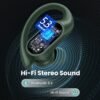 Bluetooth Headphones Wireless Earbuds 90Hrs Playtime Ear Buds IPX7 Waterproof Sports Earphones with Wireless Charging Case & Over-Ear Earhooks LED Power Display Stereo Headset Olive Green - Image 4