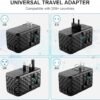 100W Universal Travel Adapter,Ubigbuy International Plug Adapter GaN Worldwide Travel Essentials USB C Power Adapter with 3 USB C 1 USB A Port International Converter Adapter for US UK AUS EU - Image 5