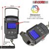 5 Core Fish Scale 110 LBS 50 KG Luggage Scales Handheld Portable Electronic Balance Digital Fishing Postal Hanging Hook Scale with 2 AAA Batteries Built-in Measuring Tape Backlight LCD Display - Image 5