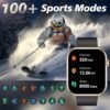Smart Watch (Answer/Make Call), 2024 Newest 2.0 Inch Fitness Tracker, AI Voice Assistant/Sleep Monitor/Pedometer/Calories, 100+ Sports Modes, Fitness Watch for Women Men (Gold) - Image 3