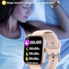 Fitness Tracker Smart Watches for Women Watch for iOS and Android(Answer/Make Calls) 2.01", IP68 Waterproof Heart Rate Blood Oxygen Sleep Monitoring Fitness Watch (Stainless Rose Gold) - Image 4