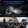 Smartwatch for Men Android iPhone Watch: Smart Watch Answer/Make Call with Heart Rate Blood Pressure Pedometer Compass Barometer Sport Fitness Tracker 1.43" AMOLED Waterproof Outdoor Men's Watches - Image 2