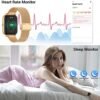 Smart Watch for Android Phones iOS Waterproof Smart Watches for Women Men Sports Digital Watch Fitness Tracker Heart Rate Blood Oxygen Sleep Monitor Touch Screen Compatible Samsung iPhone - Image 4