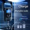 GMOIUJ Digital Hanging Luggage Scale 110lb/50kg Outdoor Portable Handheld High Precision Electronic Scale with LCD Display Ruller Tape - Image 4