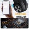Wireless Bluetooth Headphones Over Ear, 80H Playtime, 3EQ Sound Modes, HiFi Stereo Headphones with Deep Bass Microphone, Foldable Bluetooth 5.3 Headphones for Smartphone/PC/Computer - Image 6