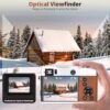 5K Digital Camera for Photography Autofocus, 48MP Vlogging Camera with Front and Rear Lens, Viewfinder, Flashlight, 16X Digital Zoom, Anti-Shake, Compact Travel Camera with 32GB SD Card, 2 Batteries - Image 4