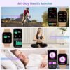 Smart Watch for Women Fitness Tracker: 1.83 Inch Bluetooth Call Smartwatch with Blood Oxygen Blood Pressure Monitor Compatible with Android Ios 100+ Sport Mode Heart Rate Steps Counter Waterproof Ip67 - Image 3