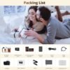 5K Digital Camera for Photography Autofocus, 48MP Vlogging Camera with Front and Rear Lens, Viewfinder, Flashlight, 16X Digital Zoom, Anti-Shake, Compact Travel Camera with 32GB SD Card, 2 Batteries - Image 8