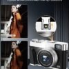 NEZINI 4K Digital Camera,Auto Focus 48MP Vlogging Camera for YouTube and Anti-Shake Video Camera with Viewfinder Flash & Dial,16X Zoom Travel Portable Digital Camera with 32GB Card,2 Batteries (Black) - Image 5
