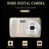 Digital Camera, 2.4'' TFT HD Digital Compact Cameras, 8Ｘ Digital Zoom Rechargeable Pocket Digital Cameras for Kids, Students, Teens, Elderly, Beginners Gold - Image 4