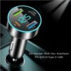 Car Charger Adapter - [Upgraded Version] Car Fast Charger with 4 Ports (PD+QC3.0+USB C) Atmosphere Light - 12-24V Car Truck SUV Universal USB Cigarette Lighter Adapter (QC3.0+Type-C+PD+2.4A) - Image 5