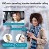 USB C Wired Earbuds, Type C Wired Headphone for Samsung with Mic DAC Chip Built-in Noise Conduction Magnetic in-Ear for Android Pixel OnePlus (Black) - Image 2