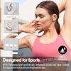 Wireless Earbuds 75hrs Bluetooth 5.3 Headphone Sport, 2024 Bluetooth Earbuds Stereo Deep Bass Over Ear Bud with Earhooks, ENC Noise Cancelling Mic, IPX7 Waterproof Earphone Rose Gold - Image 3