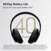 Beats Studio Pro - Wireless Bluetooth Noise Cancelling Headphones - Black (Renewed Premium) - Image 2
