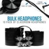 Barks Classroom Headphones (10 Pack): On-Ear Premium Student Bulk Headphones: Perfect for Kids, Grades K-12, Schools & for Class Sets (Great Value, Durable, Noise Reducing, Comfortable, Easy-to-Clean) - Image 2