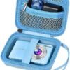 Digital Camera Case Compatible with VAHOIALD FHD 1080P/ for CAMKORY Digital Point and Shoot/for KODAK PIXPRO FZ45-BK 16MP Vlogging/for IWEUKJLO/for Nsoela, Holder for SD Card More- Blue (Box Only)