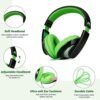 rockpapa Comfort Kids Headphones for School, Lightweight Childrens Boys Girls Teens Over-Ear Headphones Wired 3.5mm for CD DVD Player Tablet Phone Travel Black/Green - Image 2