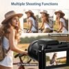 64MP 4K Digital Camera for Photography, Vlogging Cameras for YouTube with 3” Flip Screen,16X Digital Zoom, WiFi& Autofocus,2 Batteries, 32GB TF Card(S200) - Image 5