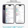 2 Pack USB C Headphones for iPhone 15,Type C in-Ear Earphones Earbuds with Microphone & Remote Noise Cancelling Control for iPhone 15 Pro Max, iPad, Most USB C Jack Devices - Image 4