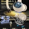 Wireless Earbuds Bluetooth 5.3 Headphones Sport, 2024 Wireless Earphones with Earhooks, HiFi Stereo Deep Bass with ENC Mic, 40H Dual LED Display, IPX7 Waterproof Ear Bud for Small Ear Running/Workout - Image 3