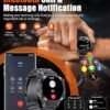 SUNKTA Military Smart Watches for Men(Answer/Dial Calls),1.43" AMOLED 5ATM Waterproof/400mAh/126 Sport Modes/Heart Rate/SpO2/Sleep Monitor,Rugged Fitness Tracker Tactical Smartwatch for Android iOS - Image 3