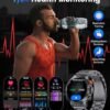 1.43'' AMOLED Military Smart Watches for Men, 5ATM Waterproof/460mAh/126 Sports Modes Fitness Tracker Heart Rate Blood Pressure SpO2 Monitor Tactical Smart Watches Android iOS - Image 5