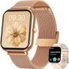 Smart Watch for Women Fitness Tracker: 1.83 Inch Bluetooth Call Smartwatch with Blood Oxygen Blood Pressure Monitor Compatible with Android Ios 100+ Sport Mode Heart Rate Steps Counter Waterproof Ip67