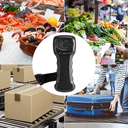 Ocs?8 50Kg/110Lb Portable Travel Hanging Luggage Scale Electronic Weight with LCD Digital Display,Luggage Scale,Auto Lock Reading After Weighing, Electronic Weight Luggage Scale LCD Electronic We - Image 5
