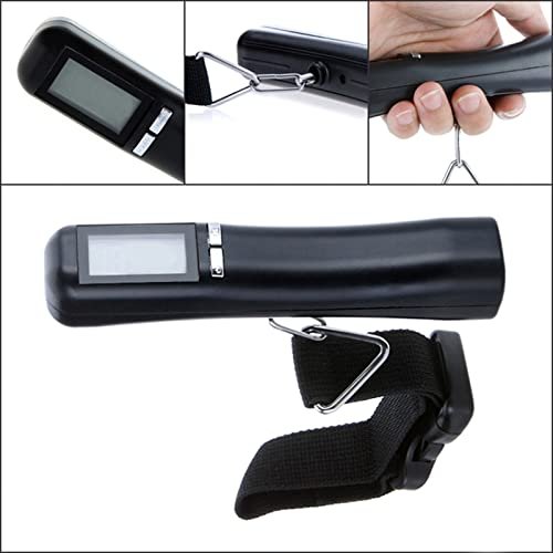 Portable 40kg 10g Steelyard Hanging Scale for Suitcase Travel Luggage Bag Weight Digital Weighing Hook Scale 4 Units - Image 2
