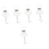5pcs Portable Hanging Scale Bag Weight Scale Luggage Weight Scale Luggage Scale Bag Scale Travel Luggage Hook Fishing Tools Weighing Scale for Luggage Hand Scale Suitcase Scale