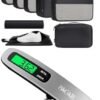 BAGAIL Digital Luggage Scale and 9 Set Packing Cubes Luggage Packing Organizer