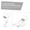 Hemoton 4pcs Portable Hanging Scale Baggage Scale Bag Weight Scale Hanging Weighing Scale Fishing Hanging Scale Luggage Hand Scale Mini Hanging Scale Travel Plastic Crane Handheld White - Image 7