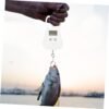 Hemoton 4pcs Portable Hanging Scale Baggage Scale Bag Weight Scale Hanging Weighing Scale Fishing Hanging Scale Luggage Hand Scale Mini Hanging Scale Travel Plastic Crane Handheld White - Image 4