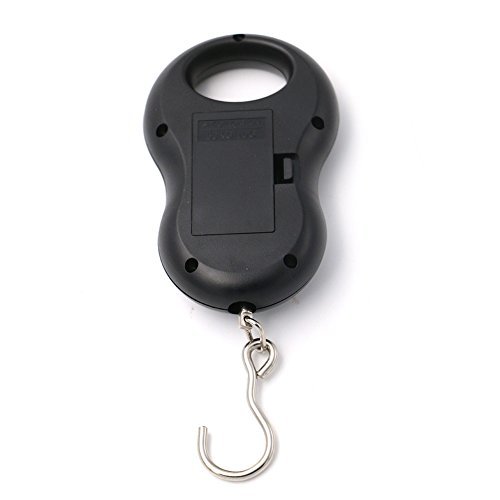 Pocket Portable 50kg/10g LCD Digital Scale Electronic Hand Held Hook Belt Luggage Hanging Scale Backlight Balance Weigting (Black) - Image 6