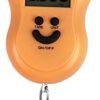 Meichoon Luggage Scale Digital Hanging Crane Steelyard 110lb /50kg for Suitcase Mini Portable Travel Hanging Hook Scale Backlit LCD Display for Home Farm Factory Hunting Outdoor C41 Orange