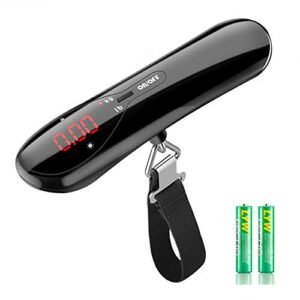 Digital Luggage Scale 50kg/110lb Portable Digital Travel Suitcase Scale Hanging Postal Baggage Scales Weight