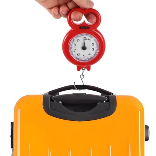 Portable Hand Scale Portable Luggage Scale Portable Scale Travel Luggage Scale Baggage Weight Scale Fish Weighing Scale Hanging Scales Luggage Weight Scale Portable Iron Red - Image 9