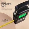 NUTRI FIT Luggage Weight Scale Fish Weighing Scales Digital Handheld Suitcase Weigher with Hook, 165lb/75kg with Measuring Tape for Travel, Fishing, Gifts - Image 2
