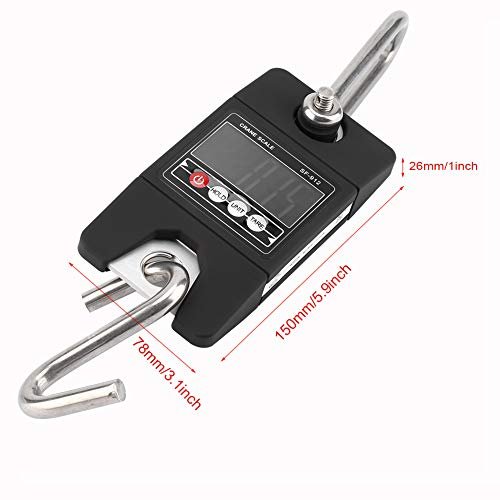 OKJHFD Electronic Scale Digital,150kg/100g Digital LCD Scale Handheld Luggage Weight Scale, Portable Scale with Hook - Image 3