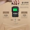 NUTRI FIT Luggage Weight Scale Fish Weighing Scales Digital Handheld Suitcase Weigher with Hook, 165lb/75kg with Measuring Tape for Travel, Fishing, Gifts - Image 3
