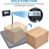 Shipping Scale, 440 lbs/1 oz Highly Accurate Postal Scale with Hold/Tare/LCD Display, Lightweight Digital Postage Scale for Packages/Luggage/Post Office/Dog, Battery & AC Adapter Included - Image 3