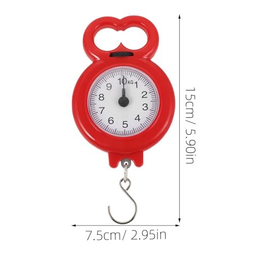 Portable Hand Scale Portable Luggage Scale Portable Scale Travel Luggage Scale Baggage Weight Scale Fish Weighing Scale Hanging Scales Luggage Weight Scale Portable Iron Red - Image 8