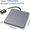 Shipping Scale, 440 lbs/1 oz Highly Accurate Postal Scale with Hold/Tare/LCD Display, Lightweight Digital Postage Scale for Packages/Luggage/Post Office/Dog, Battery & AC Adapter Included - Image 2