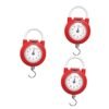 INOOMP 3pcs Spring Balance Portion Control Scales Portable Scales for Body Weight Portable Vegetables Scale Travel Bag Weighing Scale Spring Scale Crane Suitcase Weight Scale Hook Metal