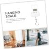 Hemoton 4pcs Portable Hanging Scale Baggage Scale Bag Weight Scale Hanging Weighing Scale Fishing Hanging Scale Luggage Hand Scale Mini Hanging Scale Travel Plastic Crane Handheld White - Image 6