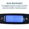 Digital Luggage Scales, 50kg/110lb Electronic Hanging Scales, Portable Digital Luggage Scale with Backlight Digital Display Travel, Handheld Style Suitcase Scales Baggage Scale for Travel Home Use - Image 3