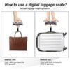 2-Pack Travel Digital Luggage Scale - Portable Luggage Scale -Luggage Scales for Suitcases - Ideal for Travel Scale Luggage Weight - 110LB/50KG, includes Battery - Temperature Display Luggage Scale - Image 2